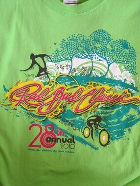 28th Annual Red Bud Classic 2010 Women's Lime Green OFFICIAL  T‑Shirt Size L